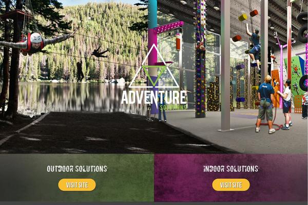 Adventure theme site design template sample