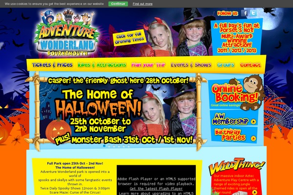 Adventure theme site design template sample