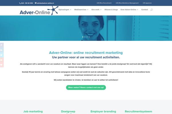 Divi theme site design template sample