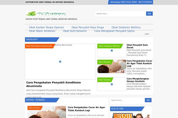 Mag2 theme site design template sample