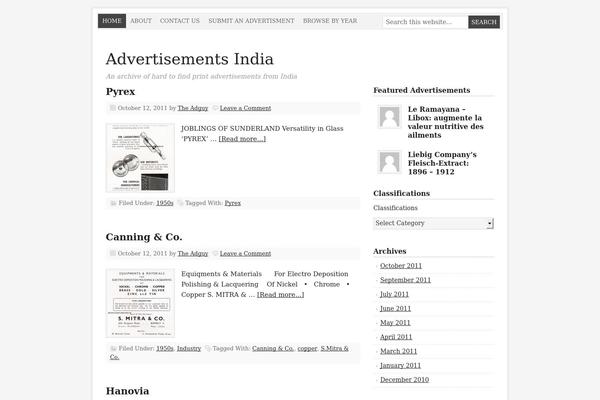 Prose theme site design template sample