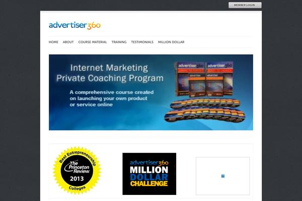 advertiser360.com site used Brain-wp