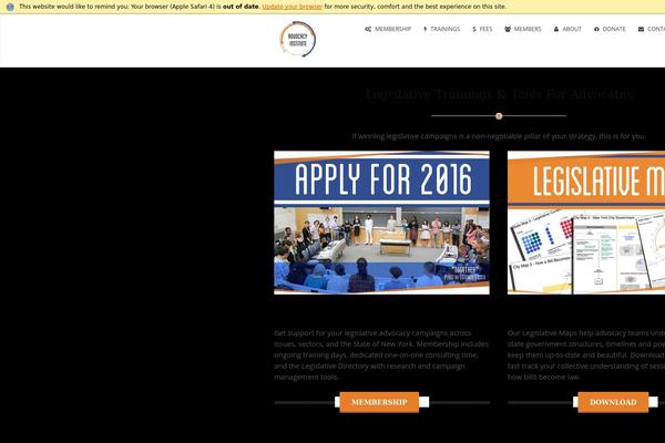 advocacy-institute.org site used Auris_multipage