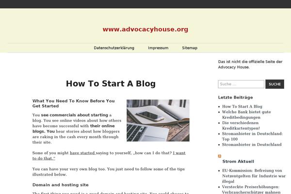 advocacyhouse.org site used Writ