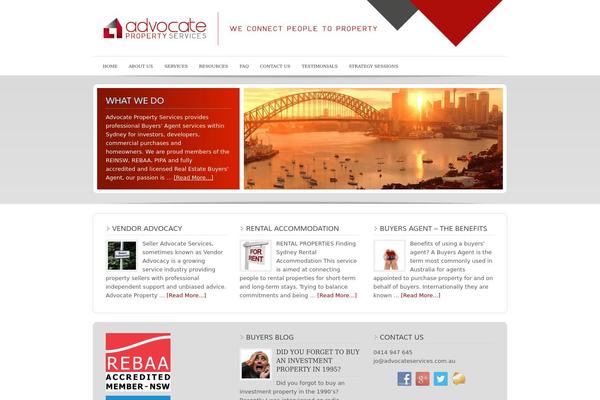 Enterprise theme site design template sample