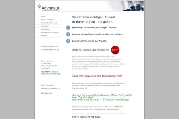 advonaut.ch site used Advonaut