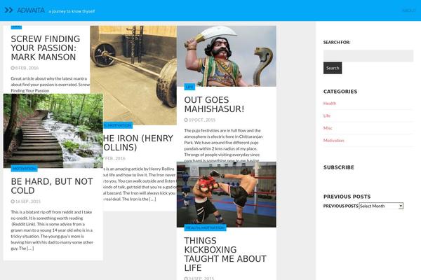 Serene theme site design template sample