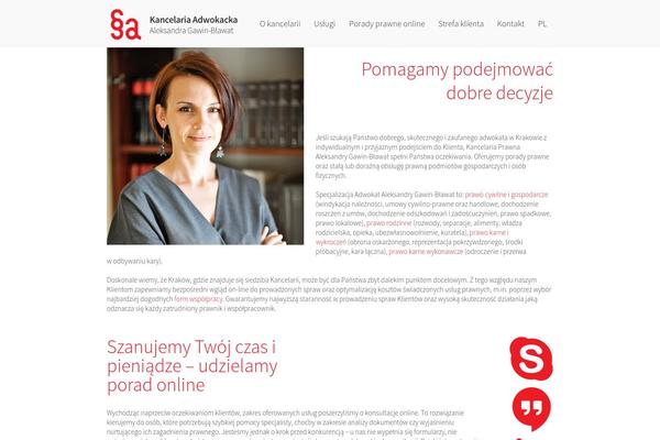 Kancelaria theme site design template sample