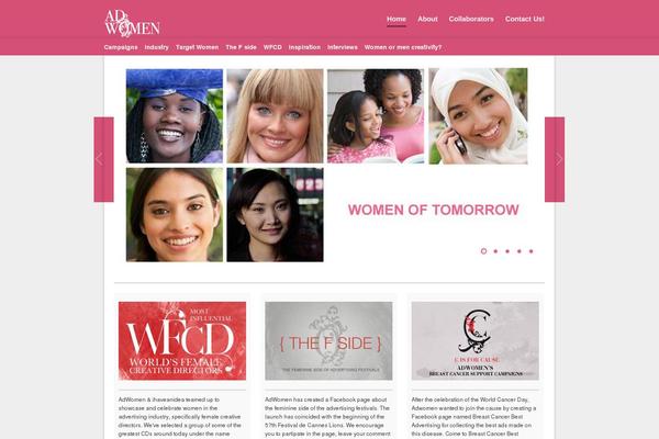 adwomen.org site used Creativespark