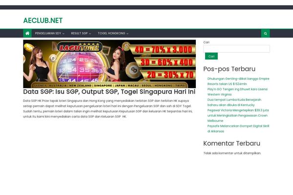 Newspaper Lite theme site design template sample