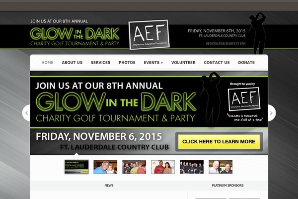 aefgolf.org site used Aef