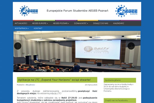 Aegee theme site design template sample