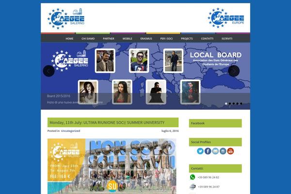 Aegee theme site design template sample