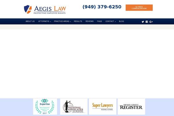 aegislawfirm.com site used Aegis