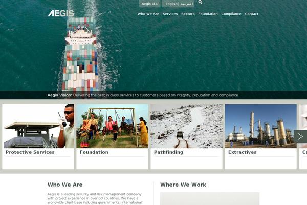 aegis theme websites examples