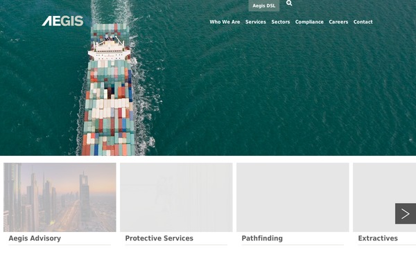 Aegis theme site design template sample