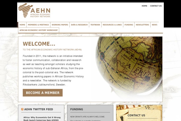 aehnetwork.org site used Aehn-theme