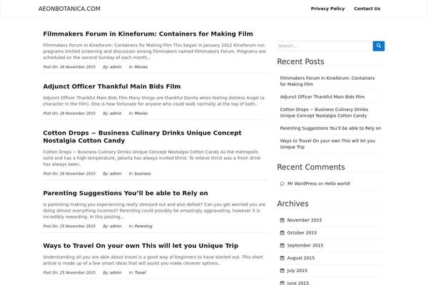 Arwana theme site design template sample