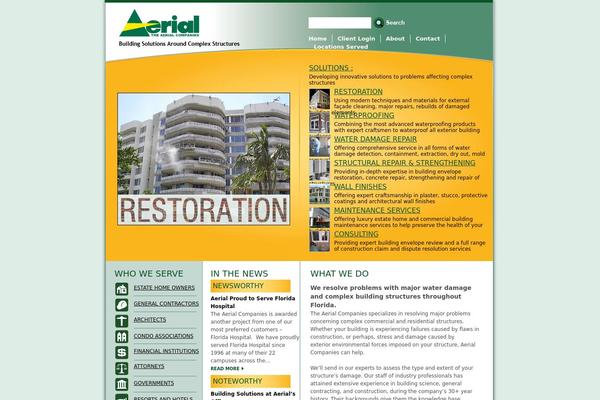 aerialcompanies.com site used Aerial