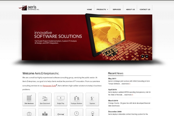 aerisinc.com site used Aeris