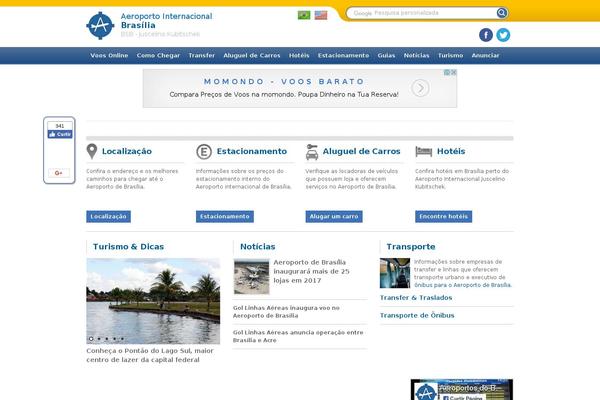aeroportobrasilia.net site used Aeroportos