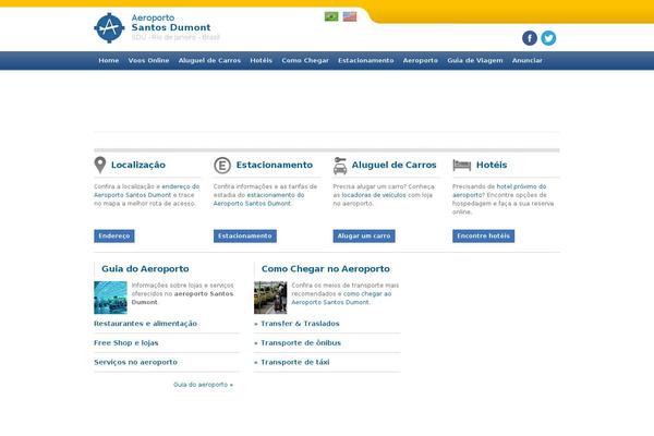 Aeroportos theme site design template sample