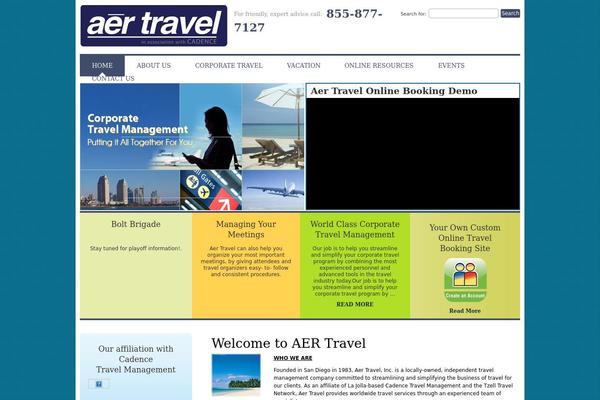 Aer theme site design template sample
