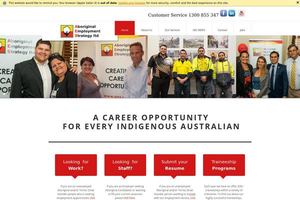 Aes theme site design template sample