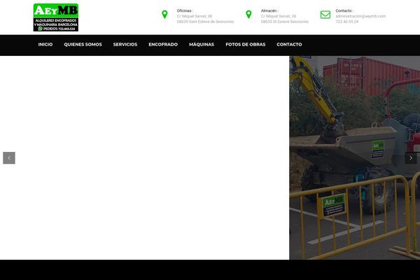 Industries theme site design template sample