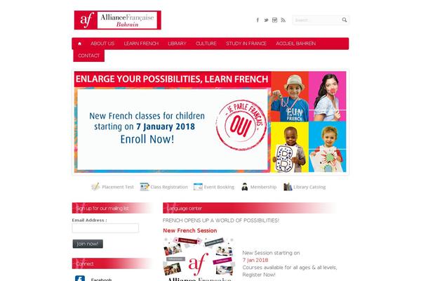 Alliance theme site design template sample