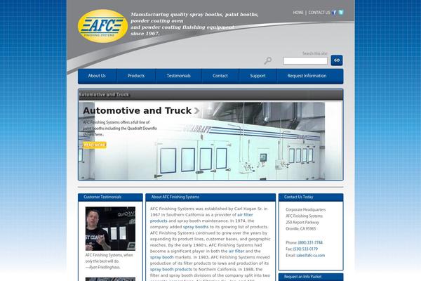 Afc theme site design template sample