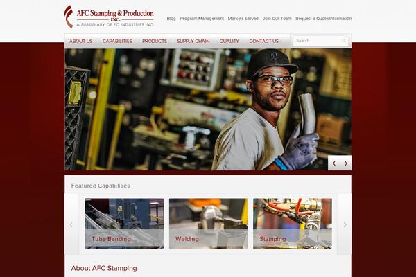 Afc theme site design template sample