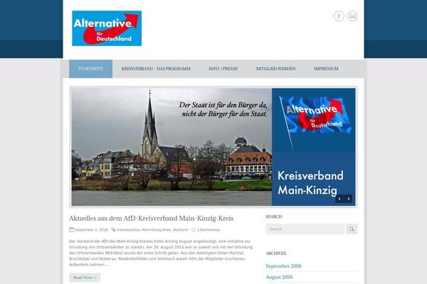 Politician theme site design template sample