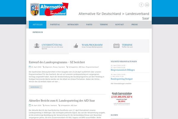 Politician theme site design template sample