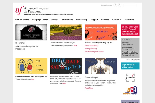 afdepasadena.org site used Arc-en-ciel