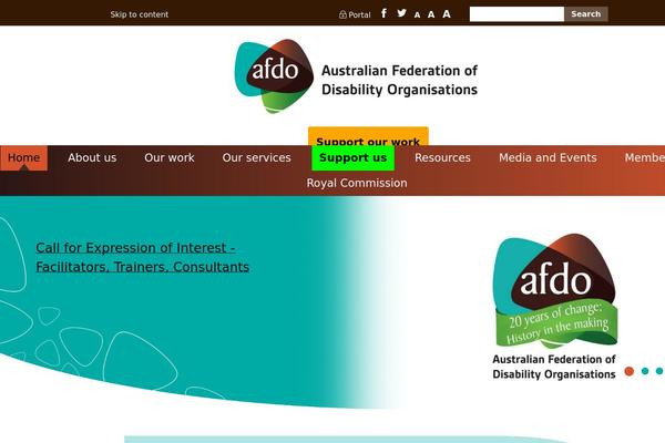 Site using Zeno Font Resizer plugin