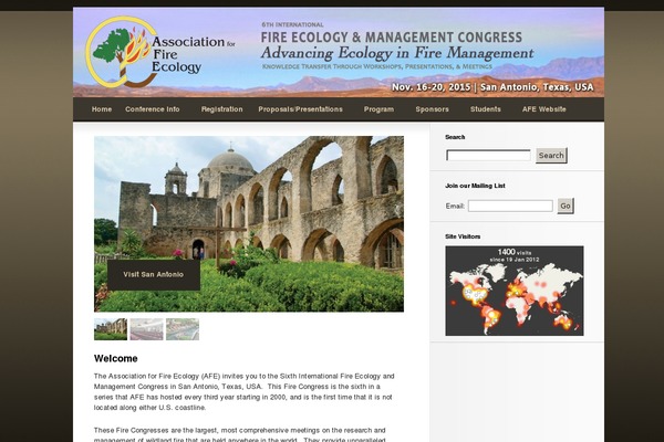 afefirecongress.org site used Plexus