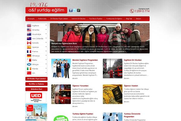 Af theme site design template sample