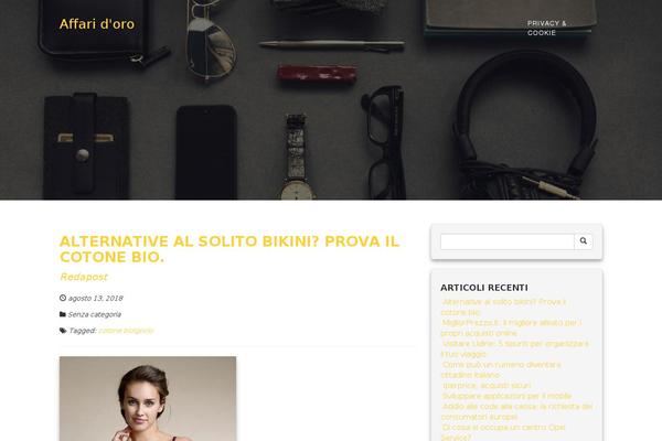 Pique theme site design template sample