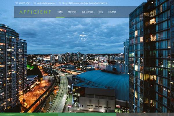 afficient.com site used Bizipress-child