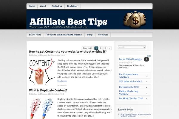 Standard-pro theme site design template sample