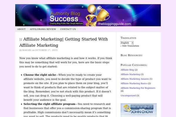 Site using Affiliate-wp plugin
