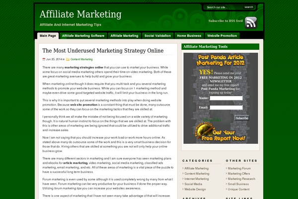 affiliatemark.com site used Flexibility