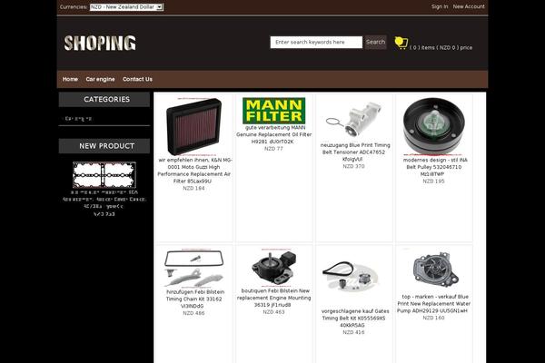 Alpine theme site design template sample