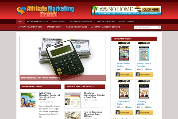 affiliatemarketinghotspot.com site used Blogsbizwd