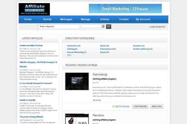 Directorypress theme site design template sample