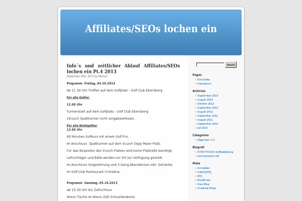 Default theme site design template sample