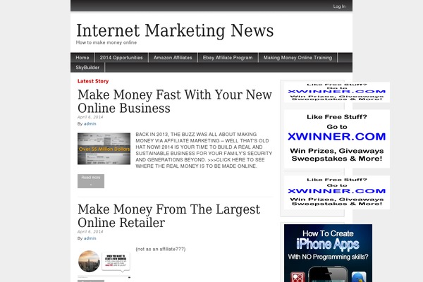 Magazine Basic theme site design template sample