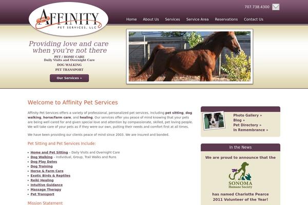 Affinity theme site design template sample