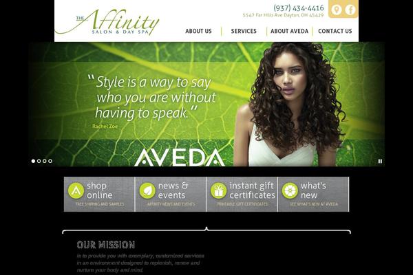 Affinity theme site design template sample